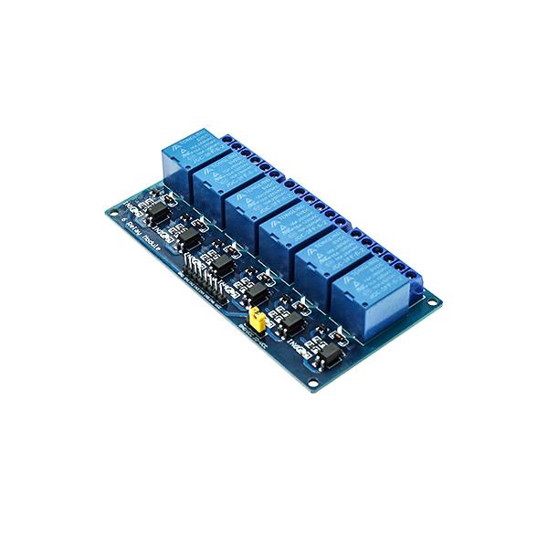 6채널 5V LOW TRIGGER 릴레이 모듈 [VLT-RLM023]