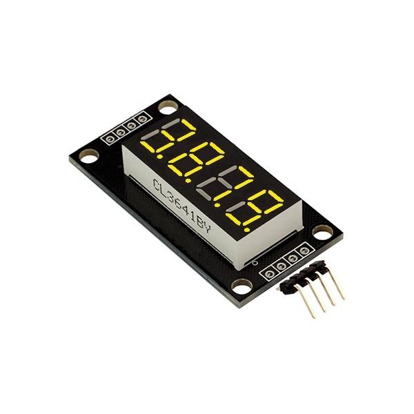 0.36인치 4DIGIT 7SEG TM1637 세그먼트 모듈 YELLOW [VLT-FND021]
