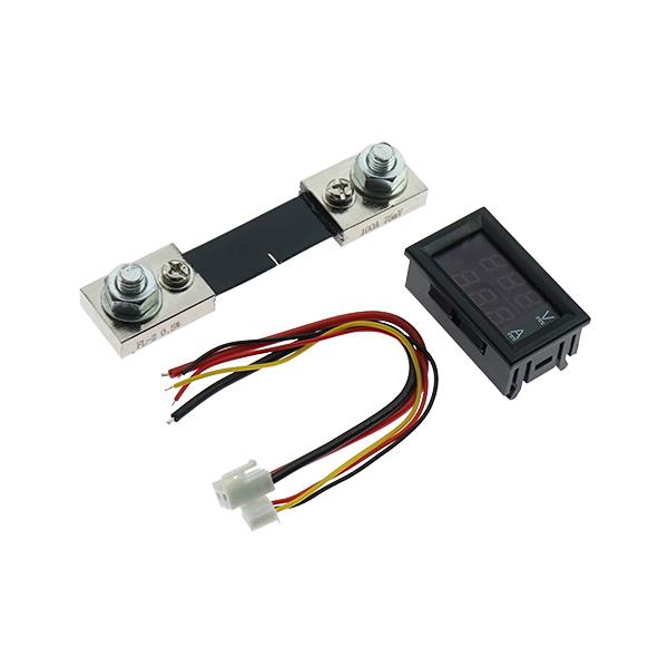 전압 전류 듀얼 디지털 볼트미터 100A RED, BLUE [VLT-VCM005]