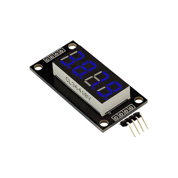 0.36인치 4DIGIT 7 SEG TM1637 세그먼트 모듈 BLUE [VLT-FND023]