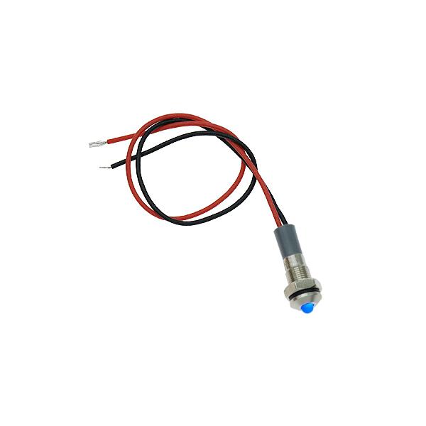 6파이 LED 메탈 방수 HIGH 12-24V 파랑 150mm [VLT-MLH002]