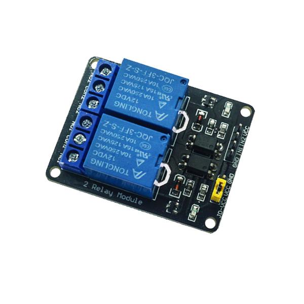 2채널 12V LOW TRIGGER 릴레이 모듈 [VLT-RLM026]