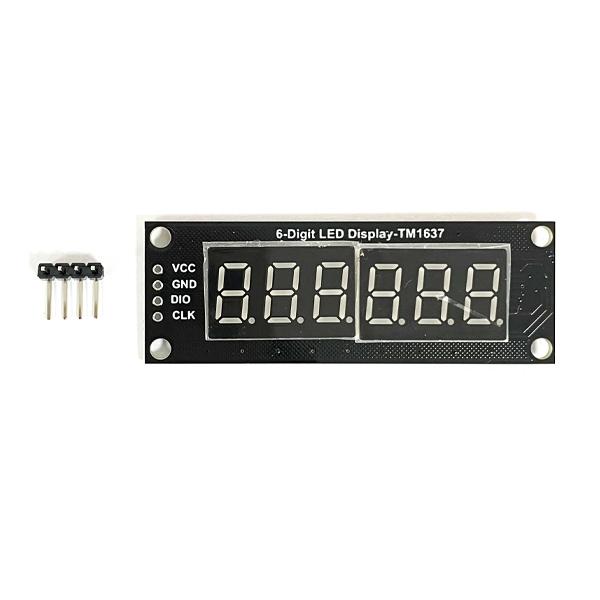 0.36인치 6DIGIT 7SEG TM1637 세그먼트 모듈 GREEN [VLT-FND016]