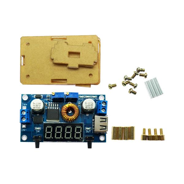 FND BLUE DC-DC 5A 강하형 USB 충전모듈 (CASE) [VLT-VC072]