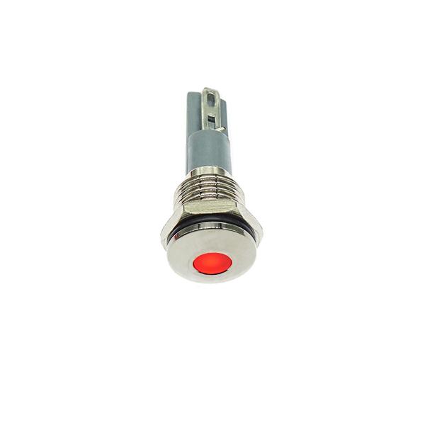 10파이 메탈 LED 홀더 FLAT 12-24V 빨강 [VLT-MLH009]