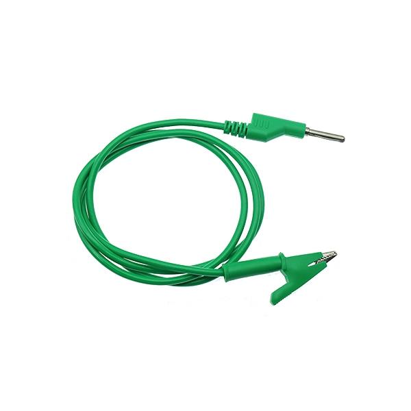 악어클립 바나나잭 케이블 1M 초록 [VLT-CAB093]