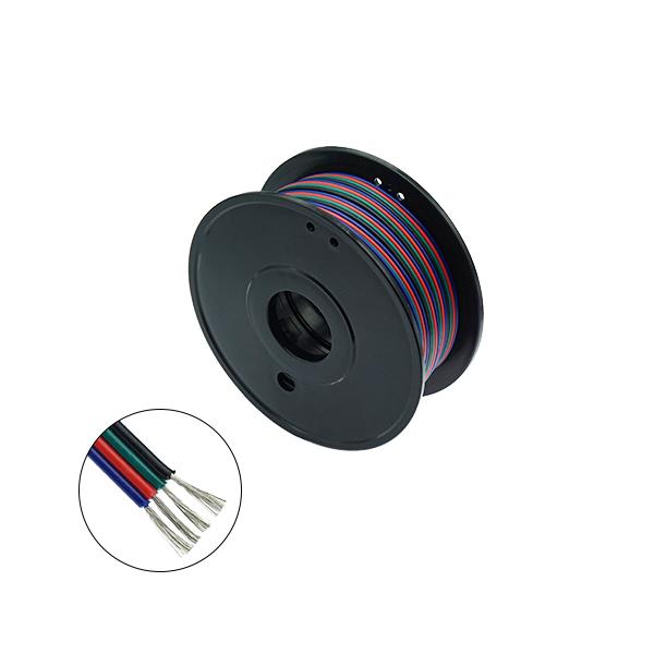 18AWG 4P RGB LED 전선 (검정,초록,빨강,파랑) 10M [VLT-CAB150]