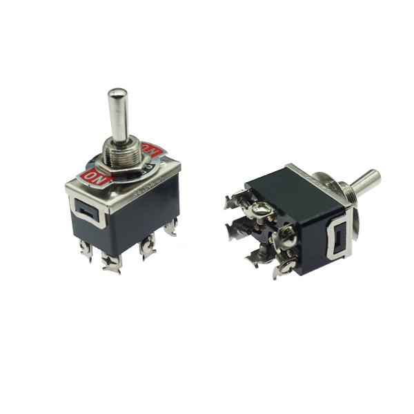 토글스위치 ON,OFF 3단6P 검정 E-TEN1322 [VLT-TGS017]