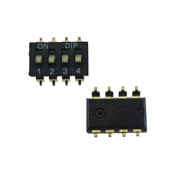 DIP 스위치 2.54MM 4P SMD 검정 [VLT-DSW012]