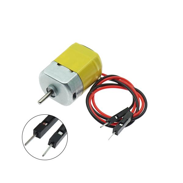 130 소형 DC 모터 3V 10000RPM (MALE 와이어) [VLT-MD034]