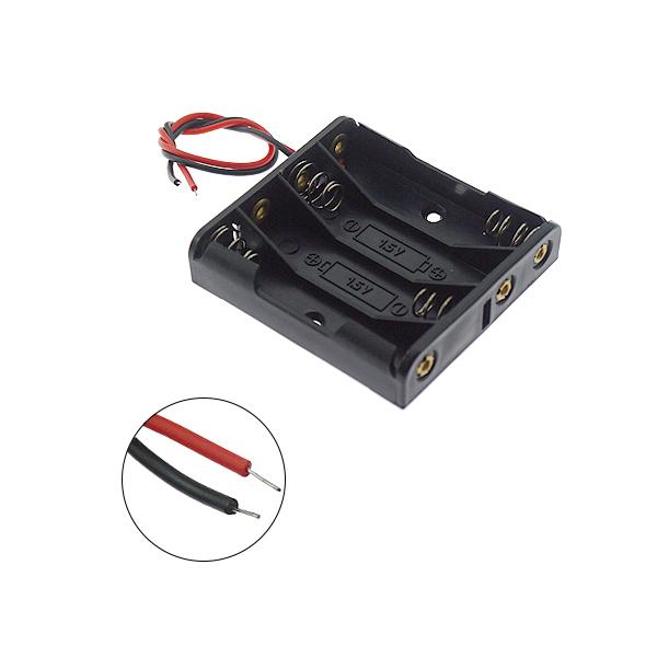 AAA 4구 배터리홀더 전선타입 [VLT-BH036]