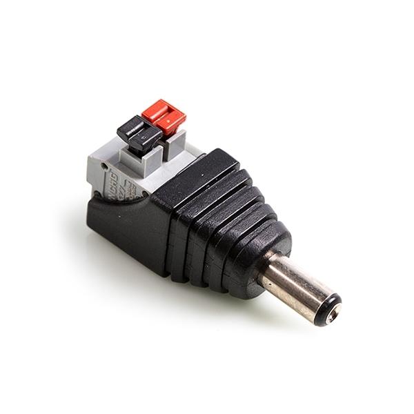 DC잭 플러그 M 5.5X2.1 푸쉬 터미널 커넥터 [VLT-DC034]