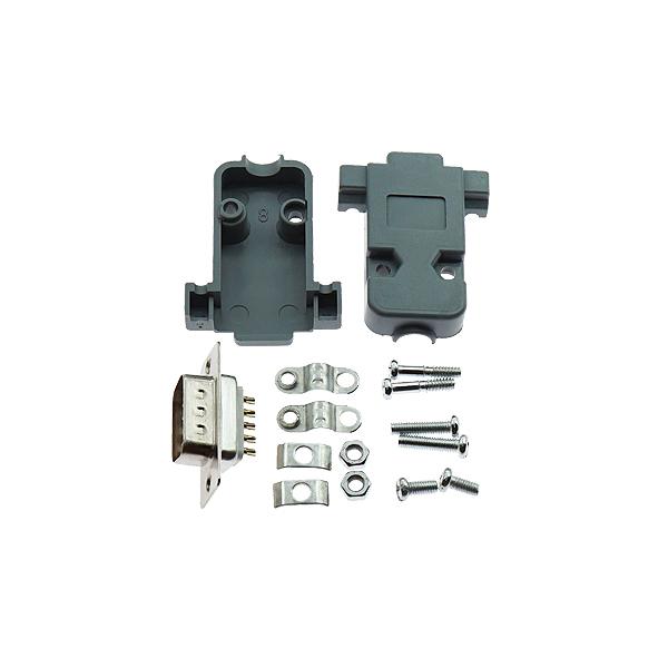 DSUB 커넥터 금도금 납땜용 9M + 플라스틱 후드 [VLT-DS010]