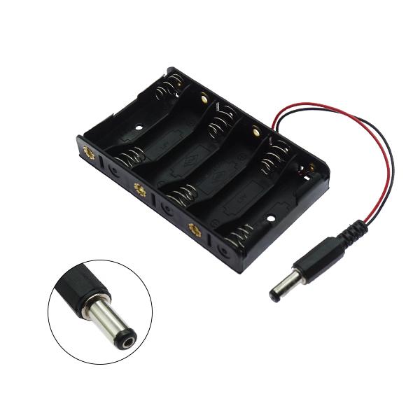 AA 6구 배터리홀더 DC잭 타입 [VLT-BH013]