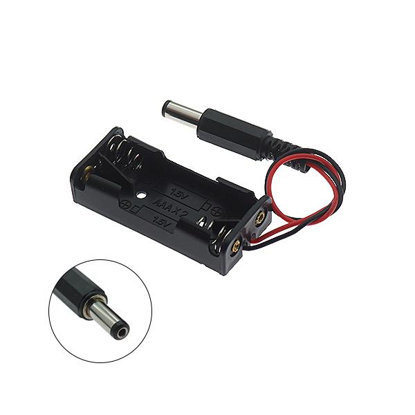 AAA 2구 배터리홀더 DC잭 타입 [VLT-BH046]