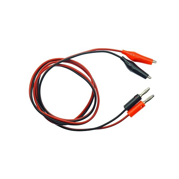 악어클립 바나나잭 케이블 1M (검정,빨강 SET) [VLT-CAB081]