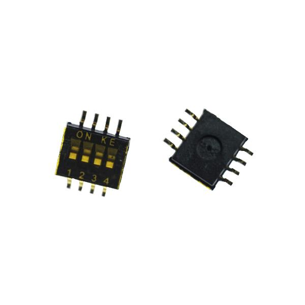 DIP 스위치 1.27MM 4P SMD 검정 [VLT-DSW016]