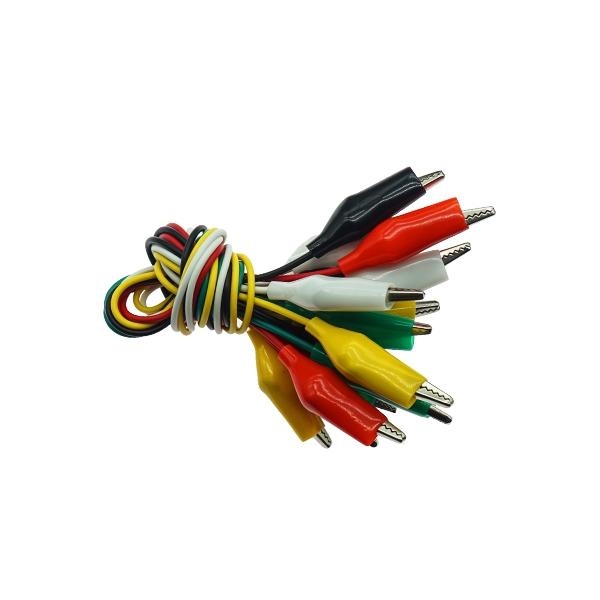 악어클립 케이블 중(35mm) 50CM 10종 5색 [VLT-CAB083]
