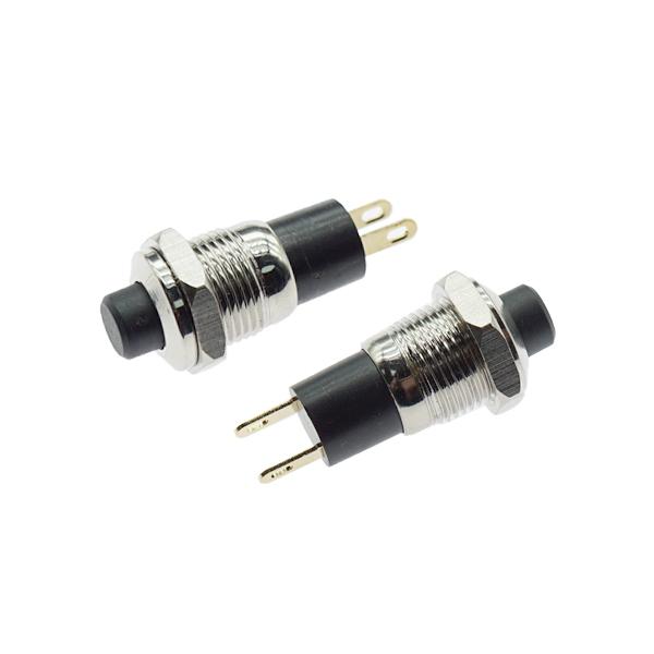 푸쉬 버튼 스위치 LOCK 10MM BLACK [VLT-PSW011]