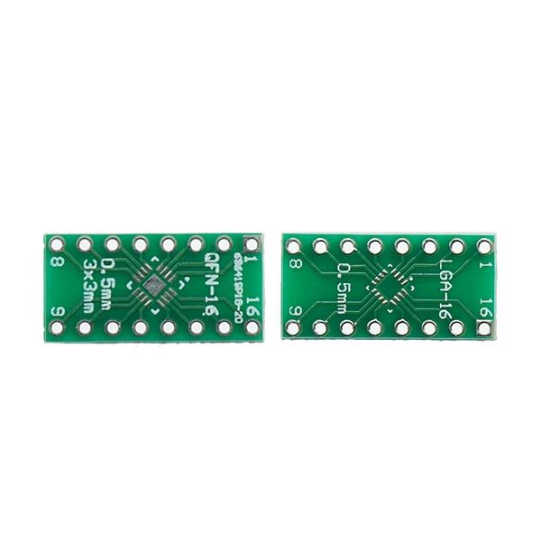 QFN16, LGA16 양면 변환보드 [VLT-PCB037]