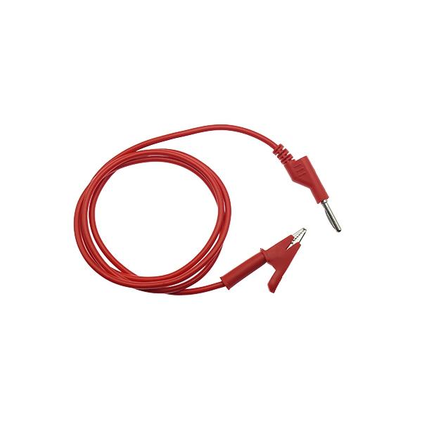 악어클립 바나나잭 케이블 1M 빨강 [VLT-CAB090]