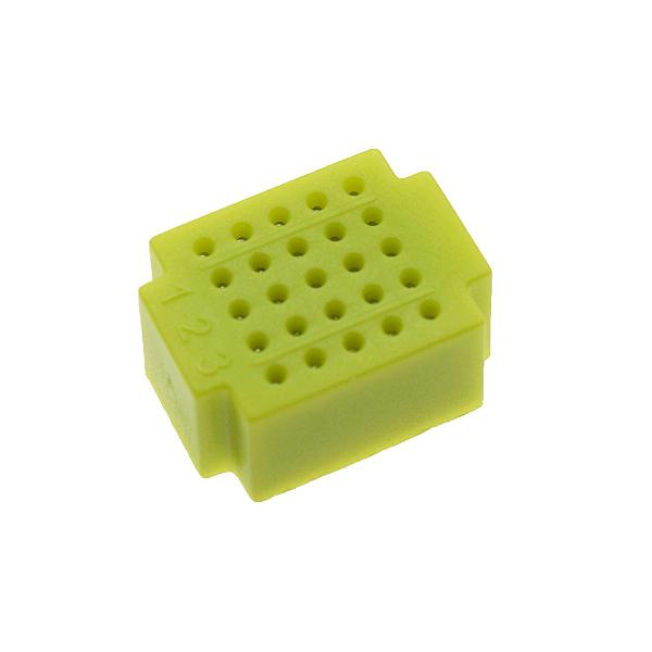 25핀 컬러 미니 브레드보드 연두 [VLT-BB003]
