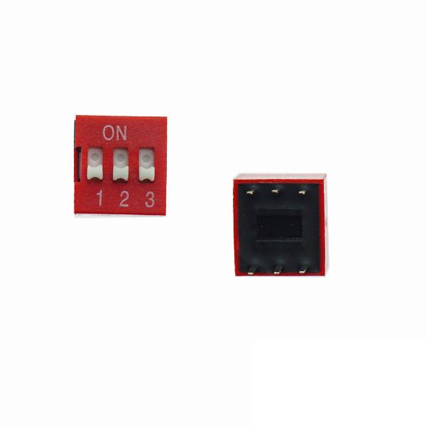 DIP 스위치 2.54MM 3P 빨강 [VLT-DSW002]