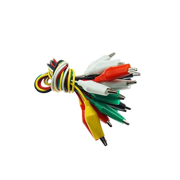 악어클립 케이블 대(45mm) 50CM 10종 5색 [VLT-CAB084]