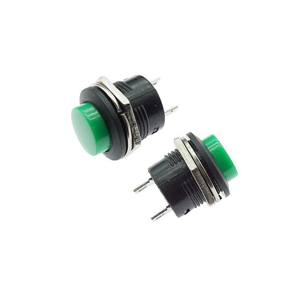 원형 푸쉬버튼스위치 R13-507 GREEN 16MM [VLT-PSW006]