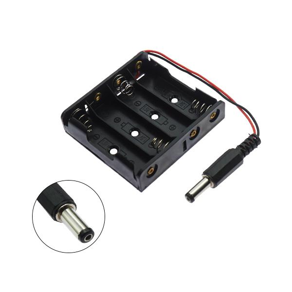 AA 4구 배터리홀더 DC잭 타입 [VLT-BH012]