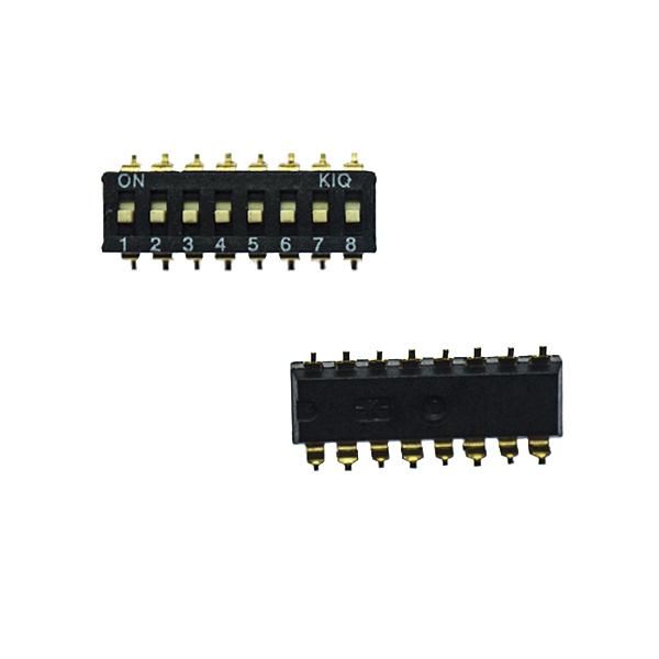 DIP 스위치 2.54MM 8P SMD 검정 [VLT-DSW014]