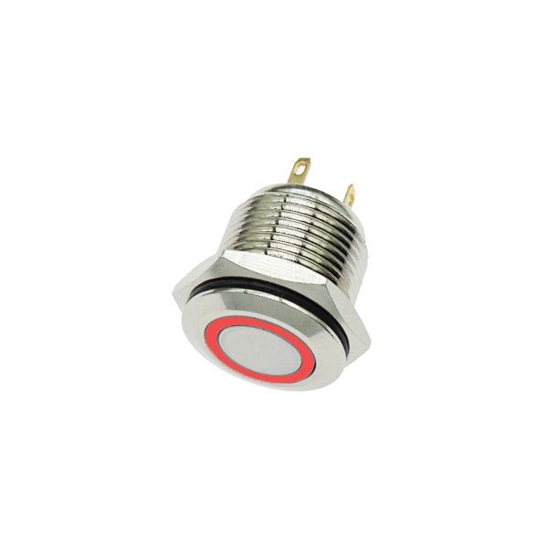 16파이 LED 메탈 UNLOCK 2.8~3.3V FLAT 빨강 [VLT-MSW010]