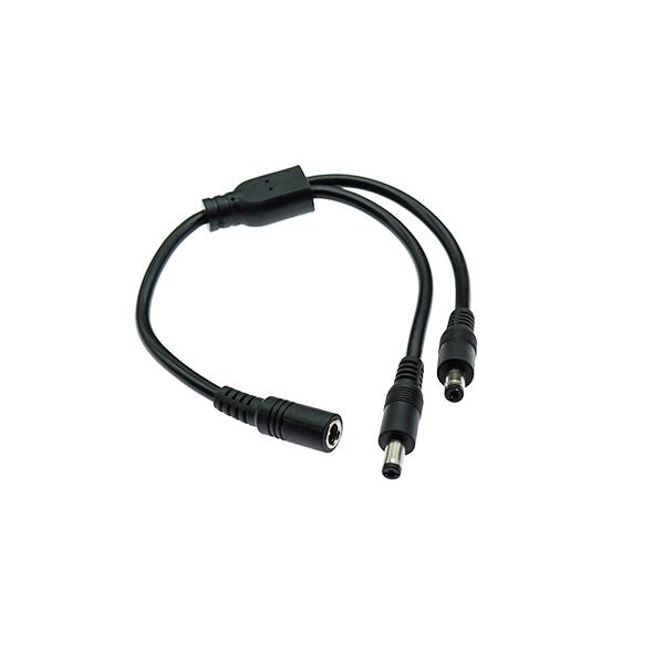 DC잭 (5.5X2.1) F1:M2 분배선 케이블 30CM [VLT-CAB135]