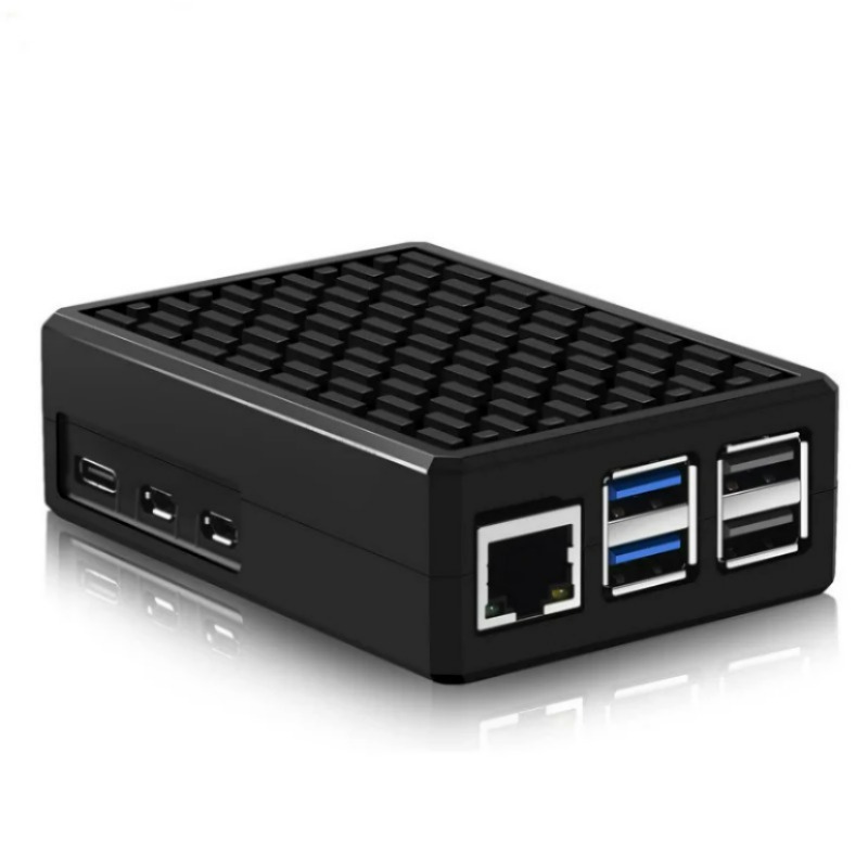 라즈베리파이 5 메탈 방열 케이스 검정 [VLT-RP034]