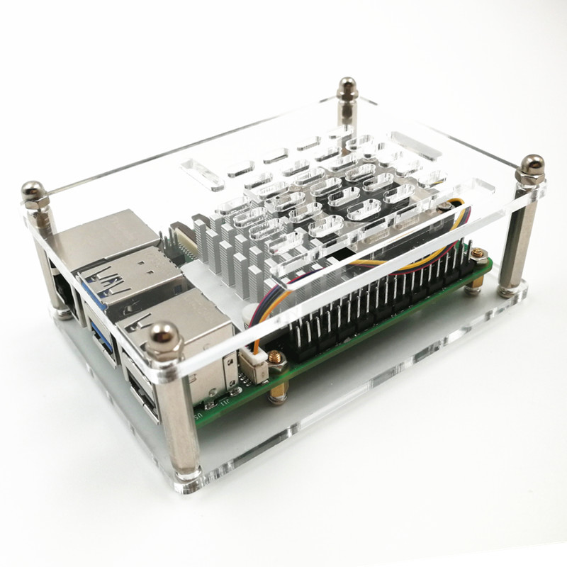 라즈베리파이 5 아크릴 케이스 (쿨러 미포함) [VLT-RP029]