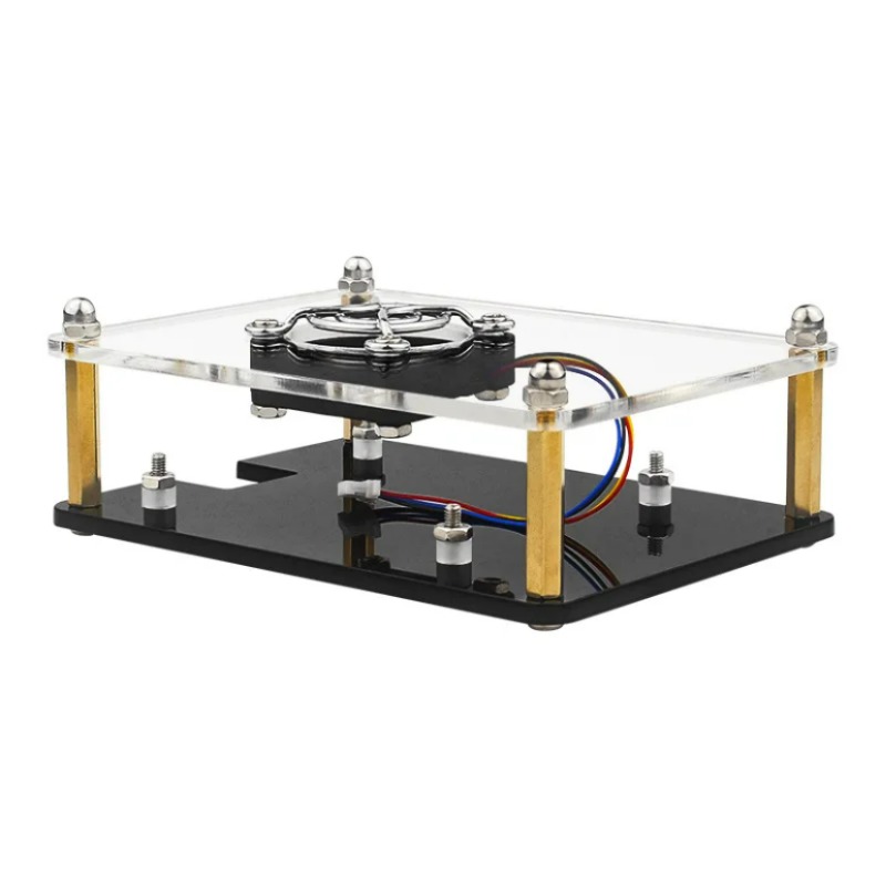 디바이스마트,오픈소스/코딩교육 > 라즈베리파이 > 라즈베리파이 케이스,Voltly,라즈베리파이 5 적층형 아크릴 케이스 1단 [VLT-RP032],라즈베리파이 / 5 / 적층형 / 아크릴 / 케이스 / 1단