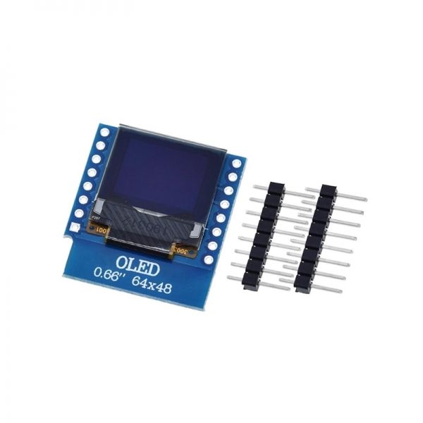 WeMos Mini D1 호환 0.66인치 OLED 쉴드 [VLT-WM009]
