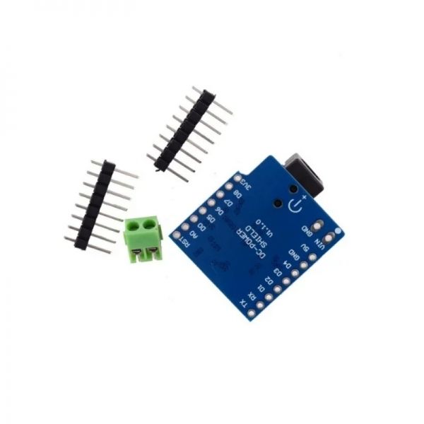 디바이스마트,오픈소스/코딩교육 > 파이썬/IoT 개발 보드 > WeMos > WeMos 호환보드/모듈,Voltly,WeMos Mini D1 호환 DC POWER 쉴드 [VLT-WM012],WeMos / Mini / D1 / 호환 / DC / POWER / 쉴드