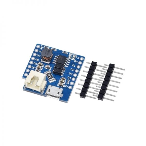 WeMos Mini D1 호환 리튬배터리 충전 쉴드 [VLT-WM013]