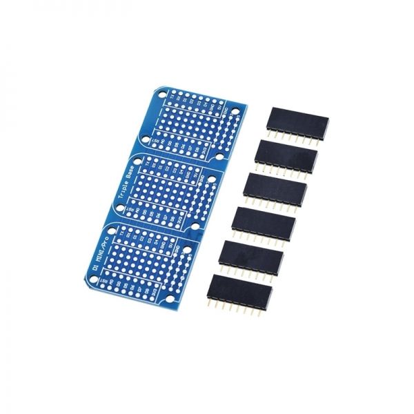 WeMos Mini D1 호환 Tripler Base 트리플 베이스 쉴드 [VLT-WM003]