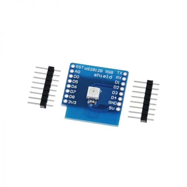 WeMos Mini D1 호환 WS2812 RGB LED 쉴드 [VLT-WM008]