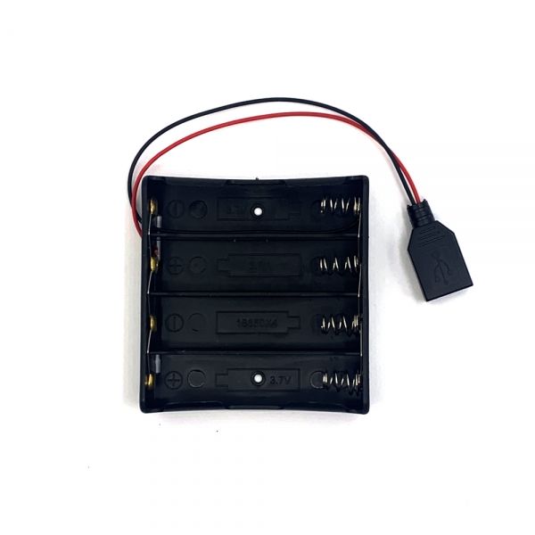 18650 4구 병렬 배터리홀더 USB F타입 [VLT-BH083]