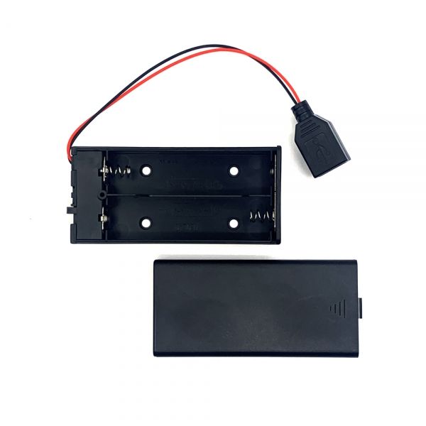 디바이스마트,전원/파워/배터리 > 배터리/배터리홀더 > 배터리홀더 Holder > 18650용 홀더,Voltly,18650 2구 직렬 스위치 배터리홀더 USB F타입 [VLT-BH082],18650 / 2구 / 직렬 / 스위치 / 배터리홀더 / USB / F타입