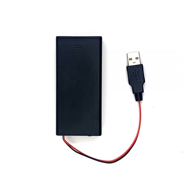 18650 2구 직렬 스위치 배터리홀더 USB M타입 [VLT-BH090]