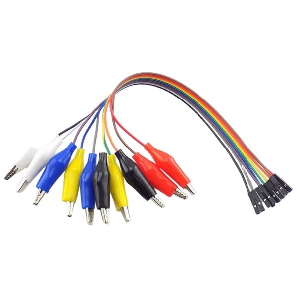 10P 점퍼 F 악어클립 와이어 20CM [VLT-CAB031]