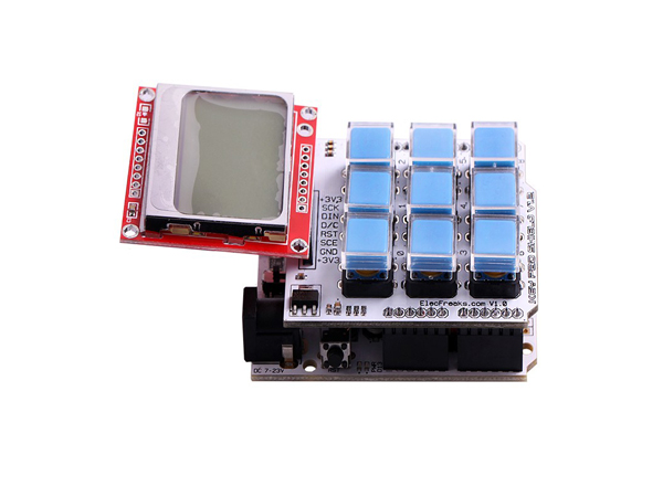 아두이노 3X3 키패드 실드 Key Pad Shield [EF02014] / 디바이스마트