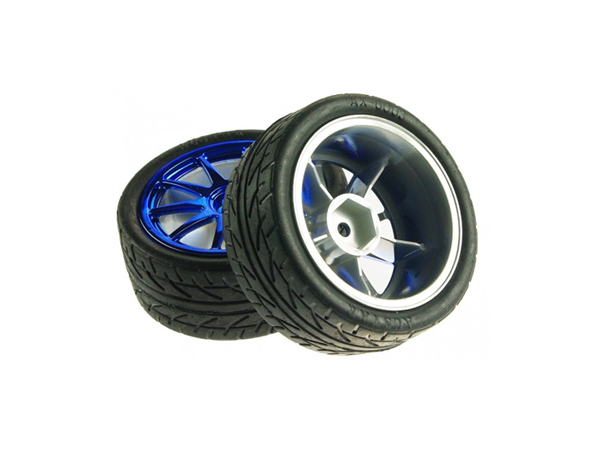 디바이스마트,기계/제어/로봇/모터 > 로봇부품 > 바퀴/휠 > 일반 바퀴,DFROBOT,D65mm Rubber Wheel Pair - Blue (without shaft)[FIT0199-B],
