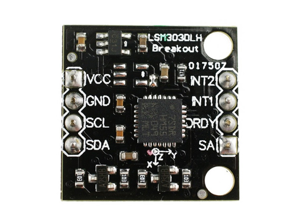 디바이스마트,MCU보드/전자키트 > 센서모듈 > 가속도/자이로/지자기센서 > 지자기센서,DFROBOT,LSM303 Breakout Board - Tilt Compensated Compass[SEN0079],