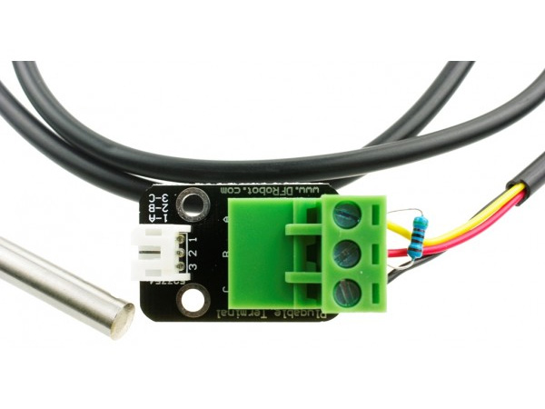 디바이스마트,MCU보드/전자키트 > 센서모듈 > 온도/습도 > 온도,DFROBOT,아두이노 방수 DS18B20 디지털 온도센서 [DFR0198],Waterproof DS18B20 Digital Temperature Sensor for Arduino