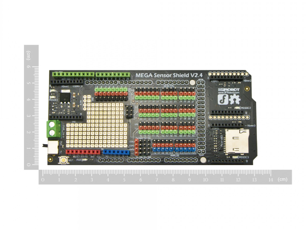 디바이스마트,오픈소스/코딩교육 > 아두이노 > 아두이노 호환쉴드,DFROBOT,Mega Sensor Shield V2.4 (Compatible with Arduino Mega) [DFR0165],